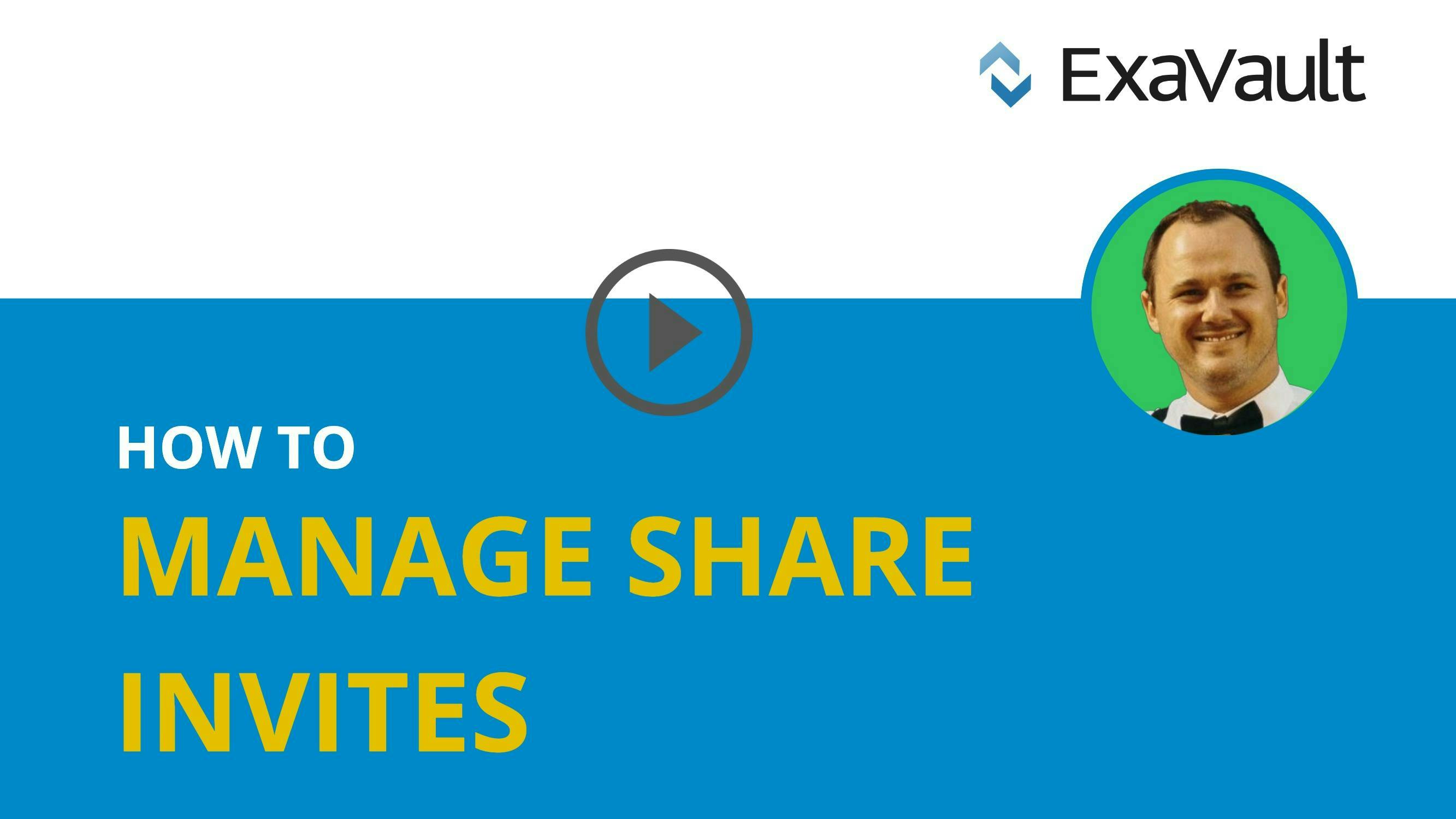 Manage share invites video thumbnail.