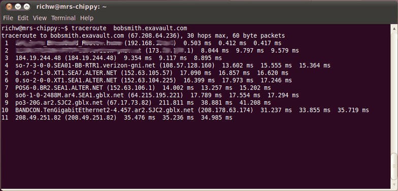 Using traceroute in Linux and other Unices.