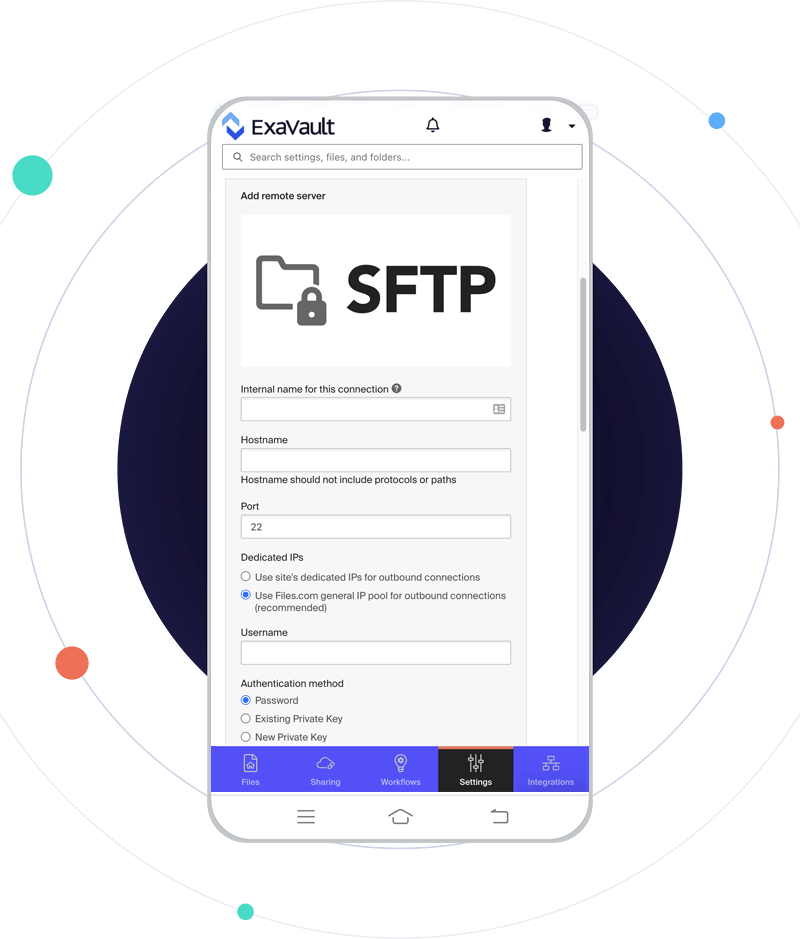 How to connect via SFTP.
